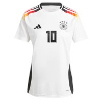 Fotbalové Dres Německo Jamal Musiala #10 Dámské Domácí ME 2024 Krátký Rukáv